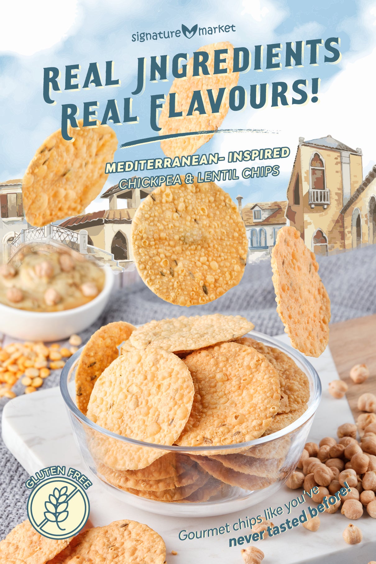 Original Chickpea & Lentil Chips (100g)