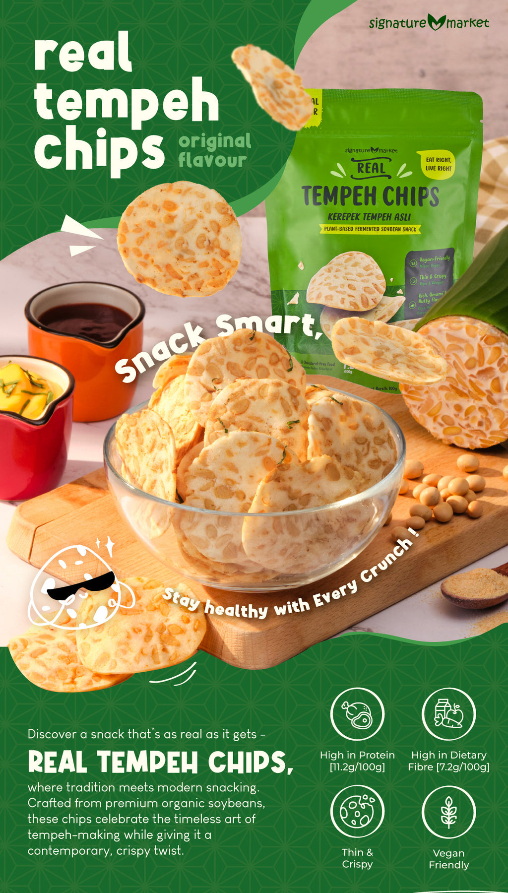 Real Tempeh Chips (100g)