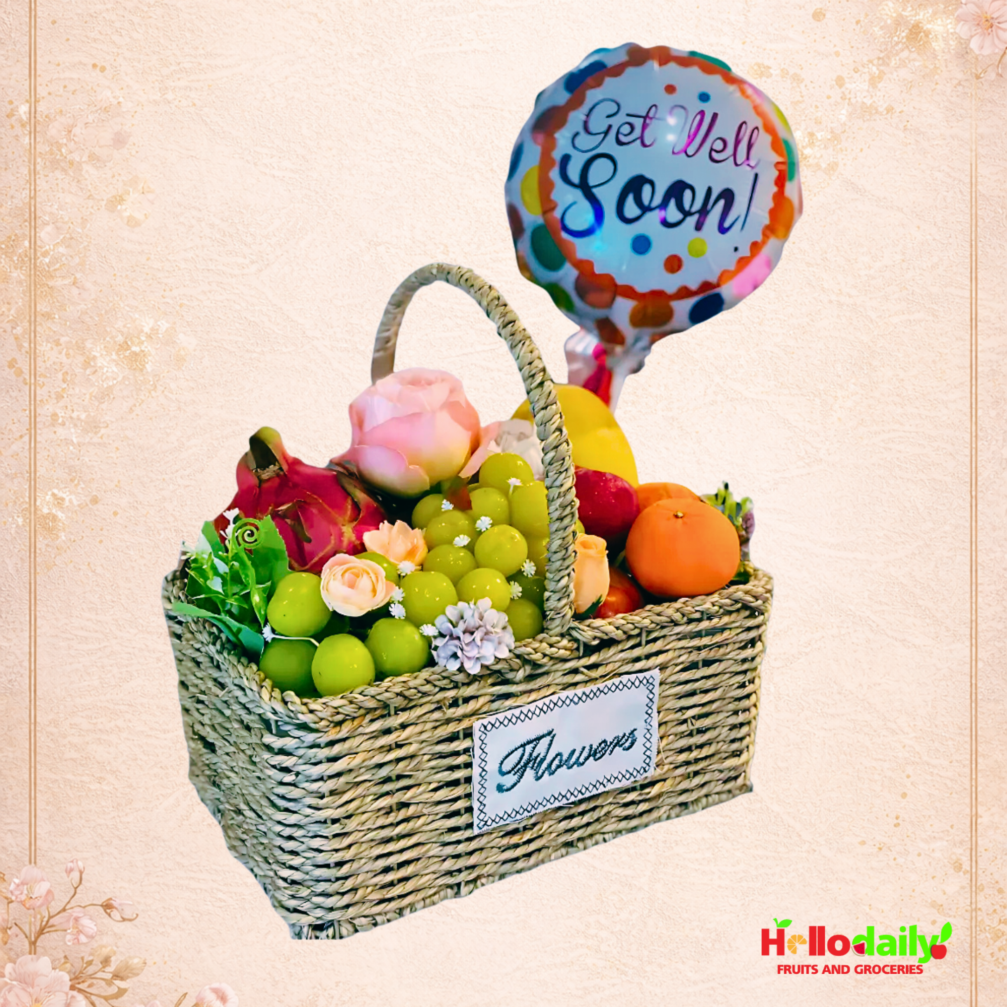 Healing Harvest Get Well Soon Fruit Basket
